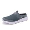 2025 Mens Half Slippers Summer Breathable Mesh Mens Shoes Outdoor Casual Walking Shoes Large Flat Light Mesh