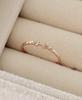 Judien 14K 18K H-Cut Thin Ring