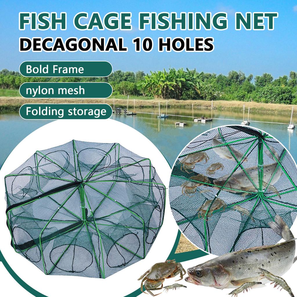 The  Foldable Fishing Trap, 2024 New The Fishing Trap Fishing Kit, Fishing Net For  Fish Shrimp Crawfish Crab