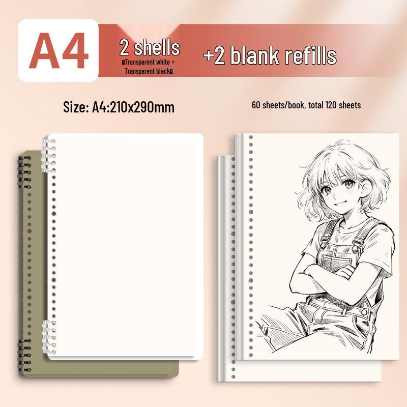 Morandi Detachable Student Sketchbook - Thick, Comfortable, Colorful Art Drawing Pad