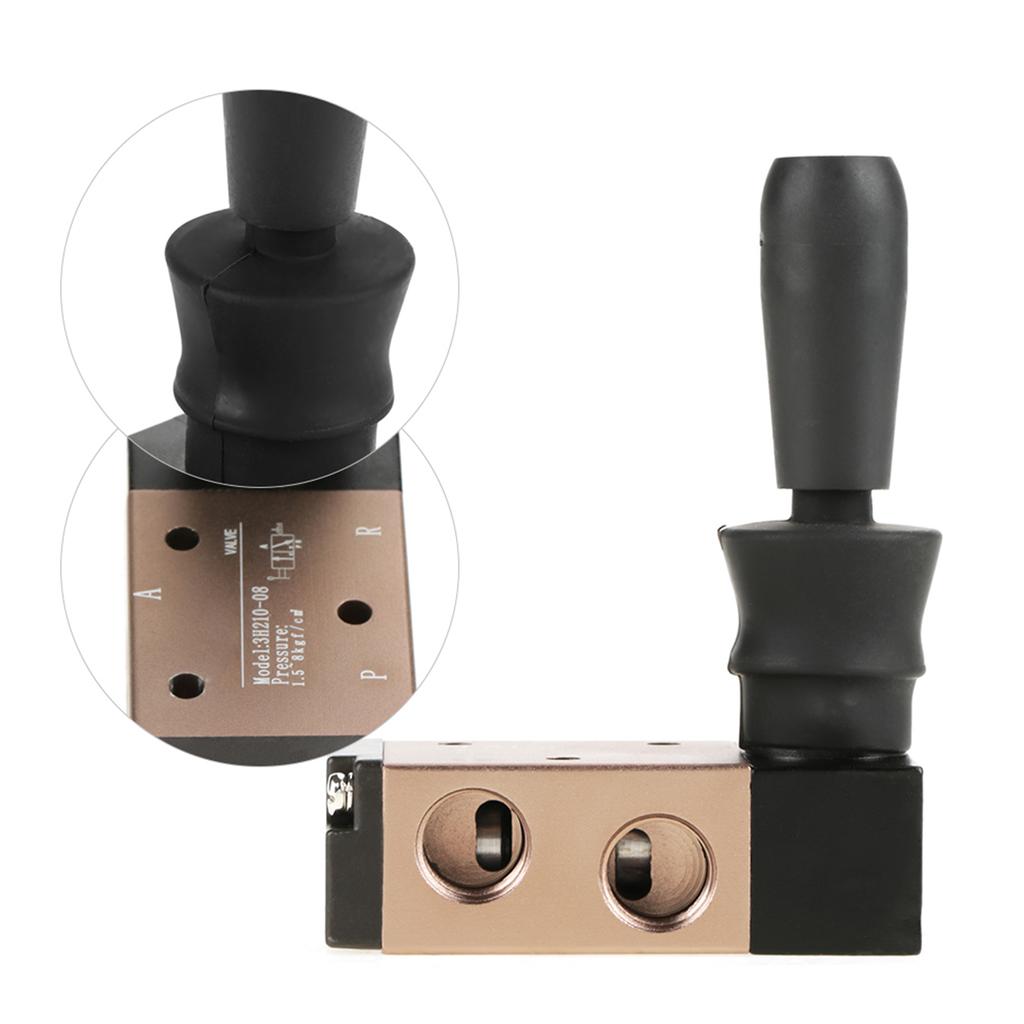 3H210‑08 2 Positionen 3 Wege G1 4 Handhebelbetätigtes Pneumatikventil Luftsteuerung