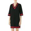 Short Sleeved Dress Women's Black 470315-X5S34-1301