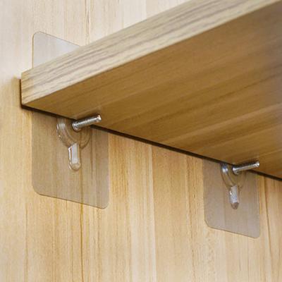 5Pcs Punch-Free Wardrobe Layered Partition Nail-Free Adhesive Layer Support Rack ADM