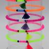 BONBEAU Neon Color Point Tassle Beads Bracelet 5 Colors