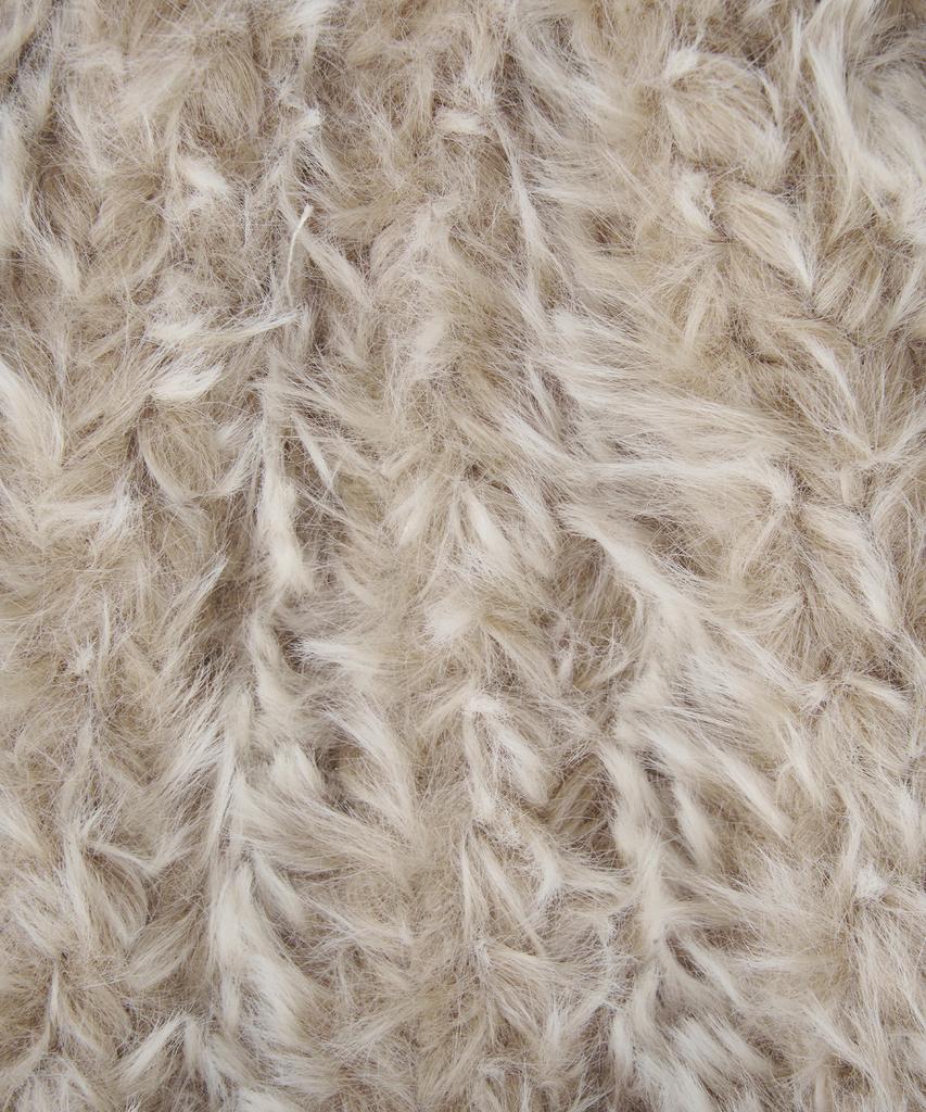 LEE Hairy Fur Beanie Beige