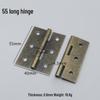 Flat Crown Hinges in Gold, Silver, Antique Bronze - Available in 1.5, 2, 3, & 4-inch Sizes
