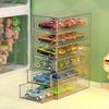 Tomica Transparenter Displayständer und Schublade für 1:64 Modellautos - Spielzeug-Aufbewahrungsbox für Kinder