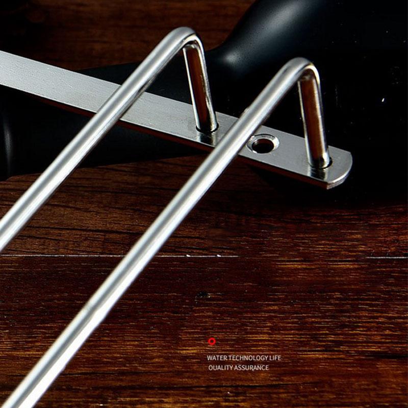 Silver Stainless Steel Wine Rack Glass Holder Hanging Bar Goblet Hanger Shelf