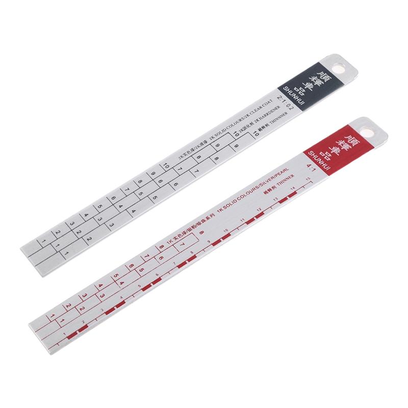 

Standard Paint Ruler Paint Mixing Tool Ruler Paint Tool Black/R-ed Suitable for Cars Steel Ruler Paint Tool small