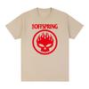 Men's & Women's New T‑Shirt with The Offspring Flame Skull Punk Band Graphic Print Women And Men T-shirt