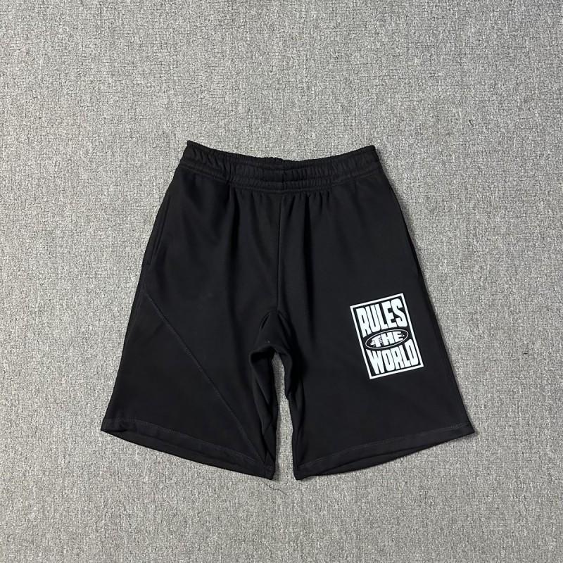 Corteiz Streetwear Short Pants Men Women Alcatraz Ship Print Loose Fit Cotton Shorts