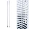 2pcs Blind Wands Vertical Blinds Stick Replacement with Hook Handle White Fiberglass Blind Tilt Wands for Window Opener Accessory