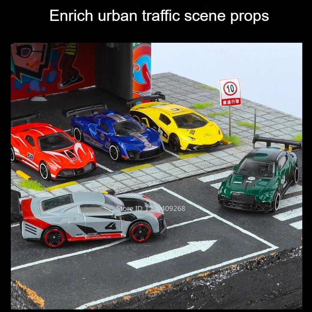 Mini-Serie 1:64 gestreifte Auto-Modellspielzeuge Metallkarosserie Geländefahrzeuge Langlebige Supercars Spielzeug Geschenke für Kinder