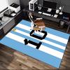 1pc Football Star Messi Rug, Comfortable Printed Home Area Carpet, Cozy Office Chair Rug