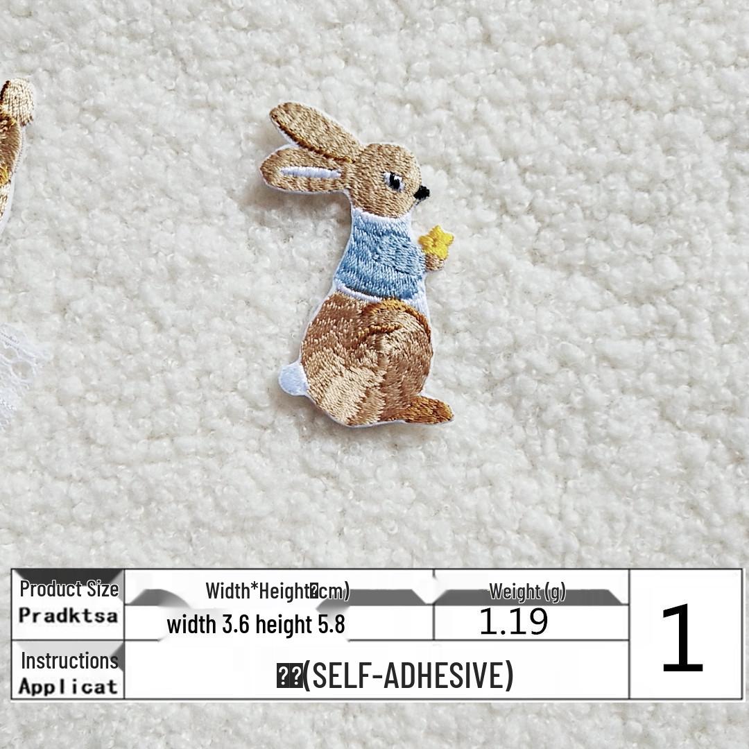 

Чарівна вишивка у вигляді кролика для патча для чохла телефону або одягу для DIY прикраси