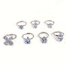 Sparkling Rhinestone Heart-shaped Water Drop Flower Shaped Foot Ring Charming Women's Summer Beach Party Vacation Foot Zircon