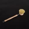 Dish Cleaning Brush Long Handle Pan Brush Solid Dish Scrubber Brush Wear-resistant