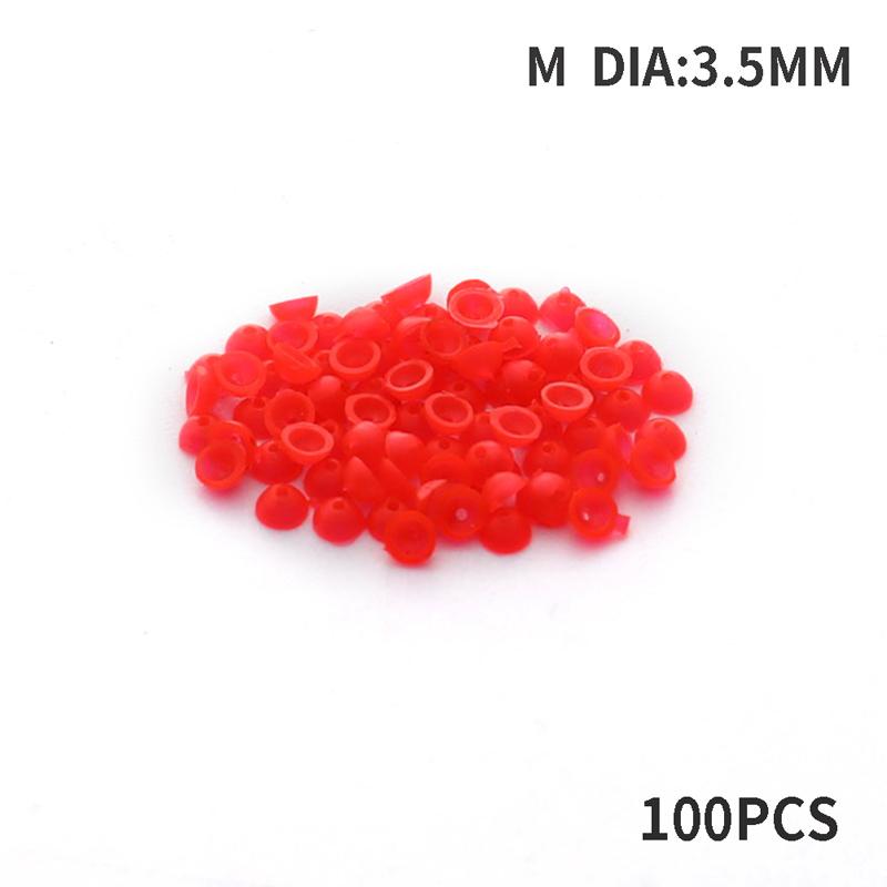 100pcs Half Round Stopper Beads For Sea Fishing Floating Tackle Accessories Tools