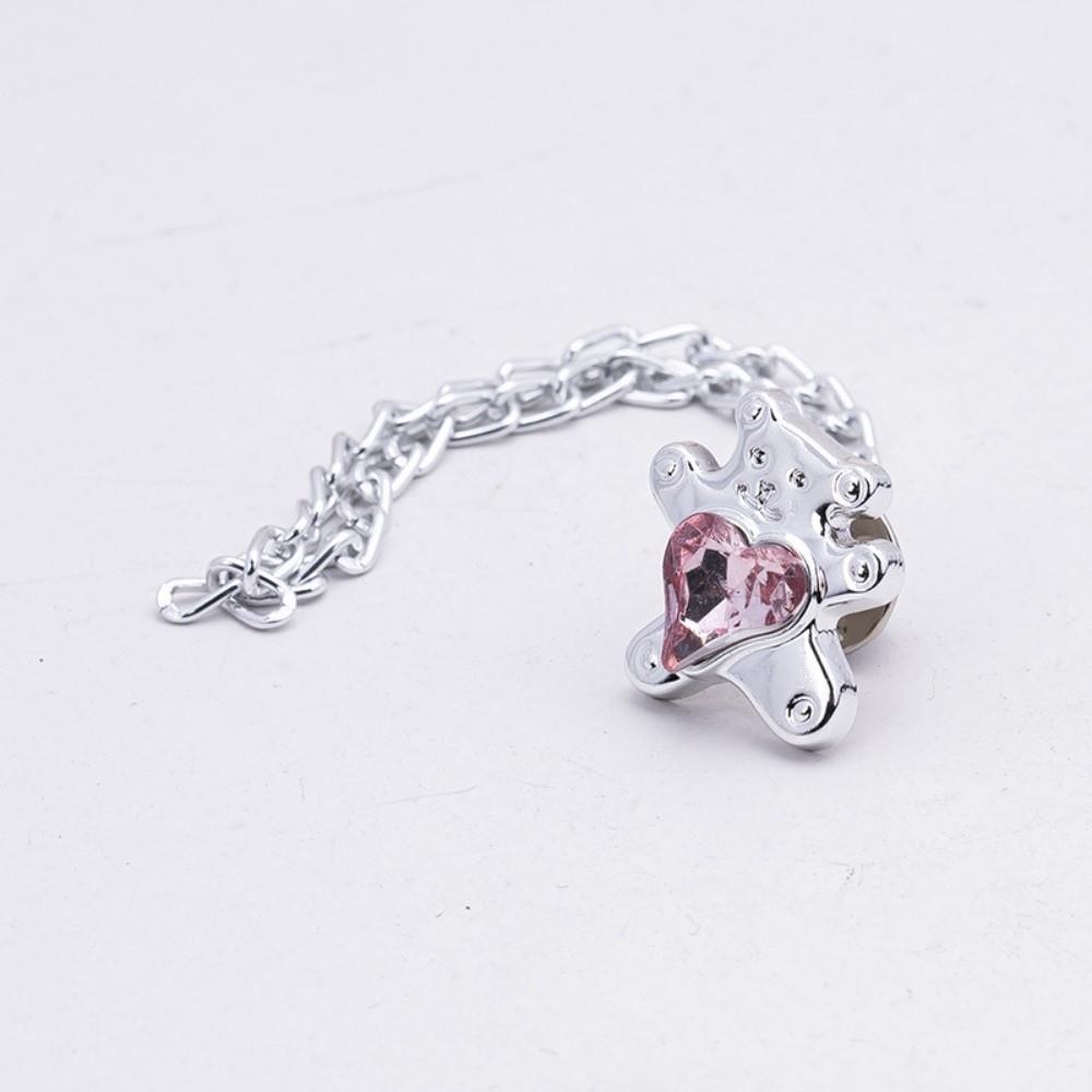 Fashion Accessory 3-in-1 Clothing Clip Heart-Shaped Adjustable Butterfly Hem Clip With Chain No-Sew Cuff Keeper Skirts