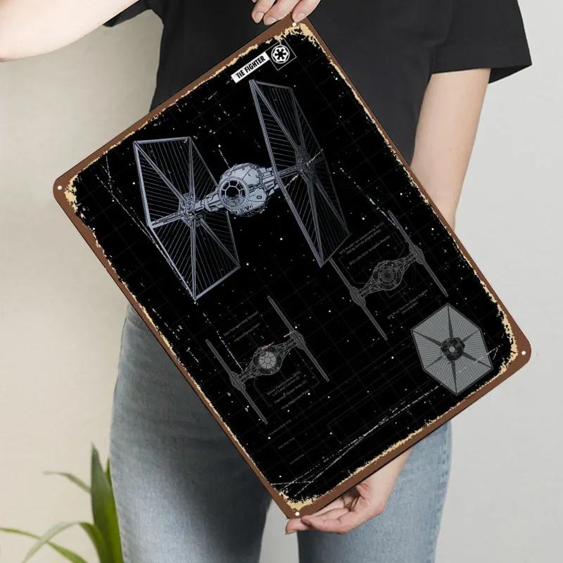 

Истребитель СИД Жестяная табличка Постер с самолетом Винтажная металлическая пластина Металлические таблички на заказ для настенного декора Украшения для комнаты Ретро 7.9x11.8In(20x30cm)