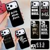 Wife Mom Boss Funny Phone Case For iPhone 17 Air 14 15 13 12 Max Cover For Apple 16e 11 Pro Max Plus Coque