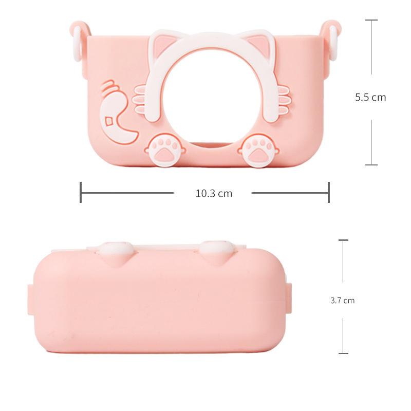 Funda Protectora para Cámara Carcasa Niño Lindo Dibujo Animado Cámara Juguete Portátil Mini Dibujo Animado Cubierta para Cámara Funda Protectora para Cámara Ajuste Para Cámaras