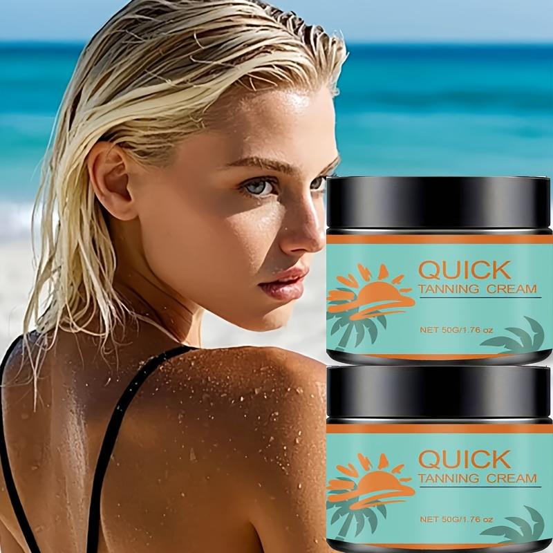 Tanning Moisturizing Body Cream for Outdoor Sun-free Tanning and Non-greasy Wheat-colored Skin Body Cream.