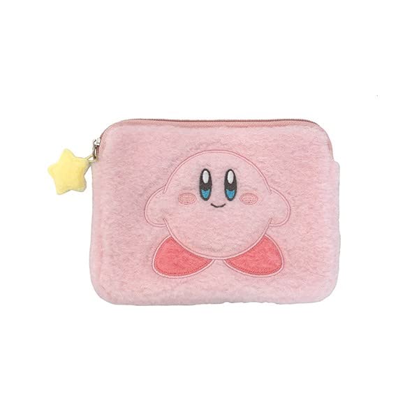 SK Japan Kirby of the Stars Fluffy Mini Pouch Smiling