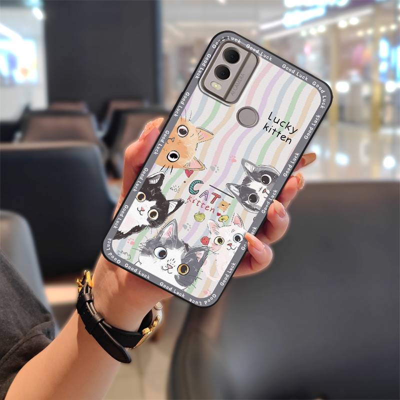 Full wrap Cartoon Phone Case For Nokia C22 Graffiti Cute Protective Fashion Design Soft case Phone Pouch TPU Anti-dust