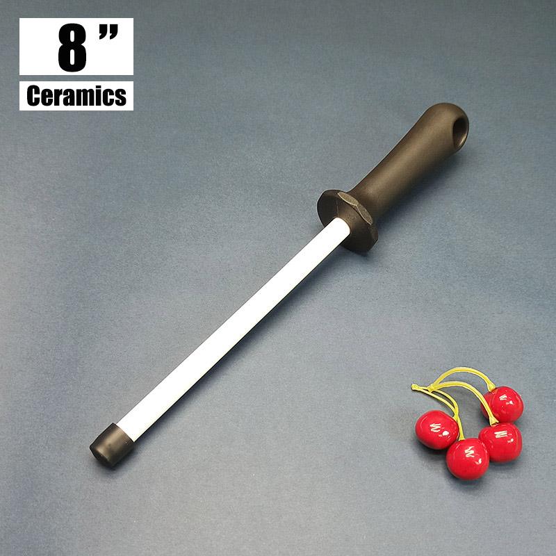 8/10/12 Inch Professional Ceramic Knife Sharpener Rod Durable Knife Grinder With Non-Slip Handle Kitchen Knife Sharpening Blade