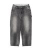 Avirex UNIVERSAL OVERALL DENIM DOUBLE KNEE PAINTER XL 010 PANTS, Men's Black, 783-5111201