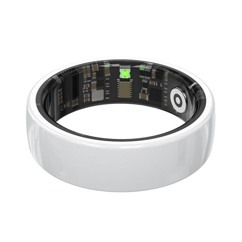 R12 All-Weather Ceramic Smart Ring: Health, Pedometer, Heart Rate & Sleep Monitor