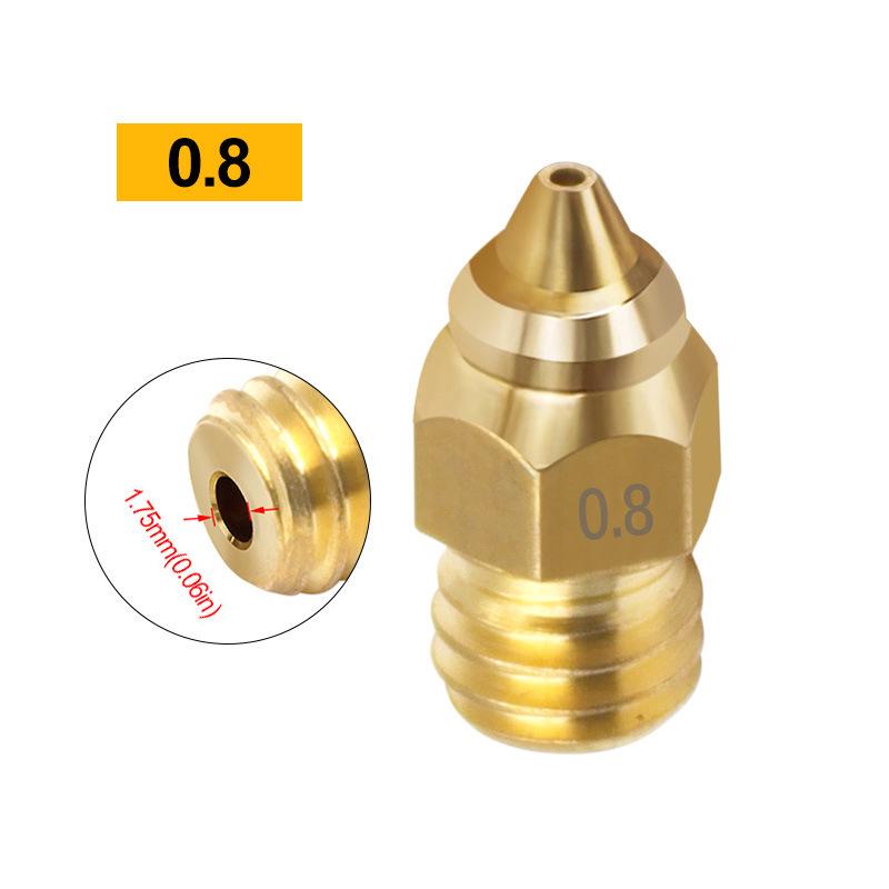 1.75mm Stainless Steel Brass Nozzle for 3D Printer