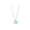 & Co. Náhrdelník Tiffany Double Heart Tag Mini 925 Silver Email Dámský náhrdelník GRP06366,27125107
