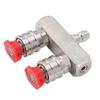 Dual Pressure Washer Nozzle Stainless Steel with 1/4 Quick Connect 2 Color Nozzle 2 In 1 Pressure Wa