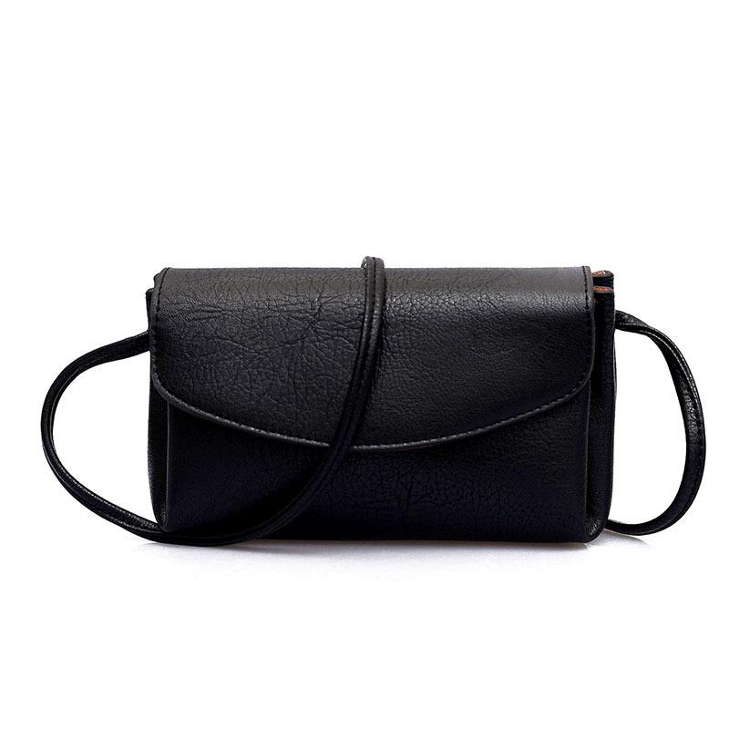 Retro Double Pocket Small Square Bag Simple and Versatile Mobile Phone Bag Single Shoulder Oblique Span Women's Bag Direct Sales