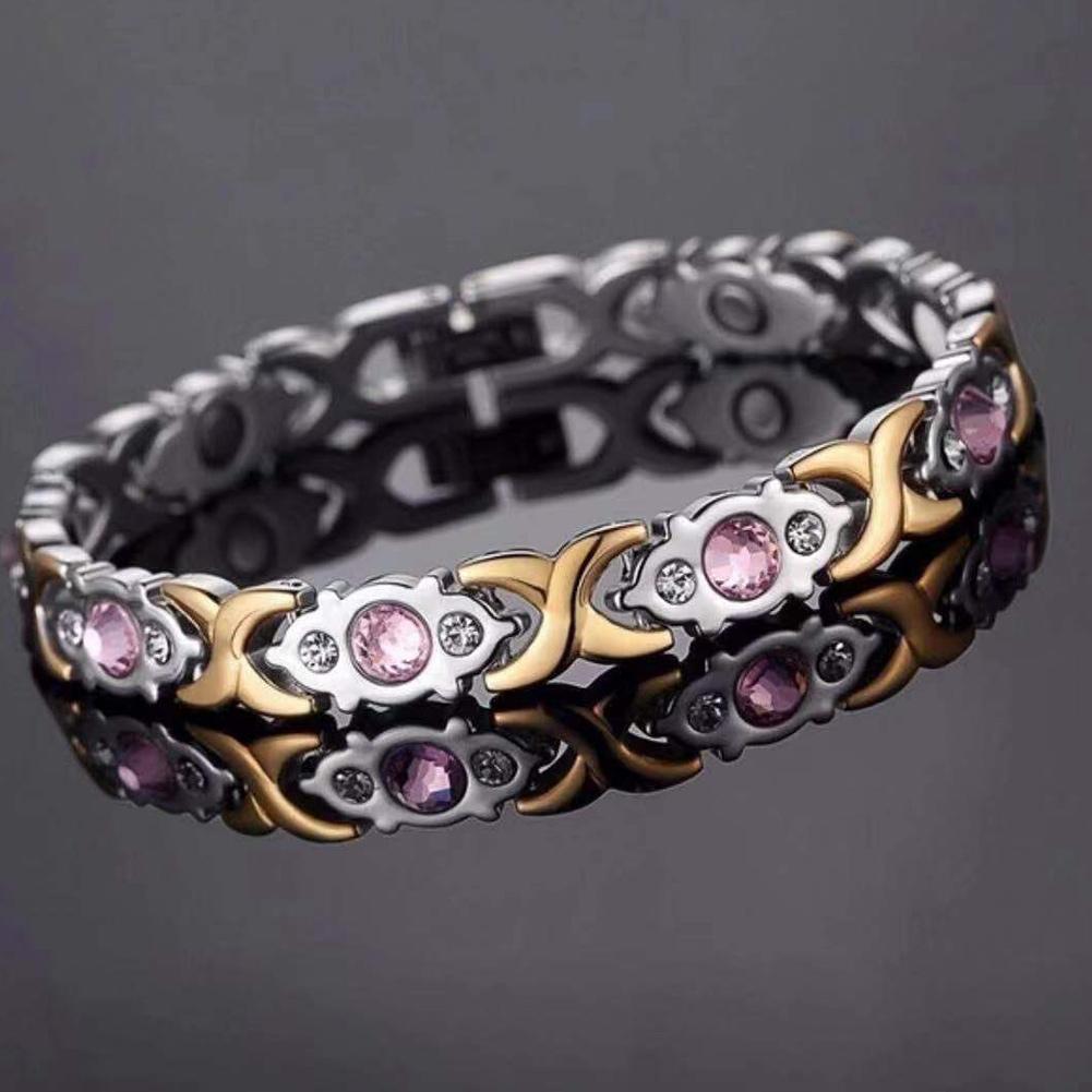 Trendy 4-Color Magnetic Therapy Bracelet Twisted Slimming Bangle Healthcare Jewelry Adjustable Design Comfortable to Wear Fashio