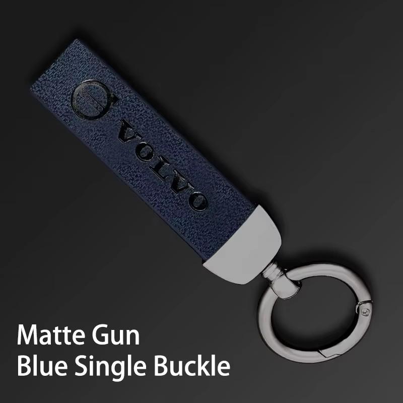 glyqj2 Car Key Rings Luxury Leather Keychain Pendant Accessories For Volvo ES90 EC40 EX40 EM90 XC90 V90 V60 XC60 V40 S80 S60 S90 C40 XC