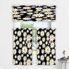 3D Floral Pattern Digital Print Kitchen Valance