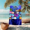 1Pc Cubes Expressions Colors Beach Towel Microfiber Beach Towel Thin Absorbent For Beach Swimming Yoga Bath Sports 091712