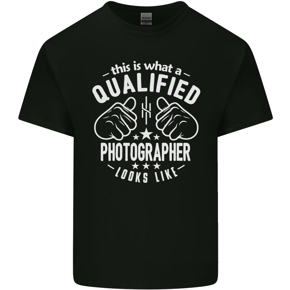 A Qualified Photographer Looks Like Mens Light Cotton T-Shirt Unisex T-Shirt S