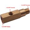 Oil Pressure Gauge Adapter 1/4 NPT Brass SAAS T Piece Sender For Ford Falcon BA BF FG 6/8