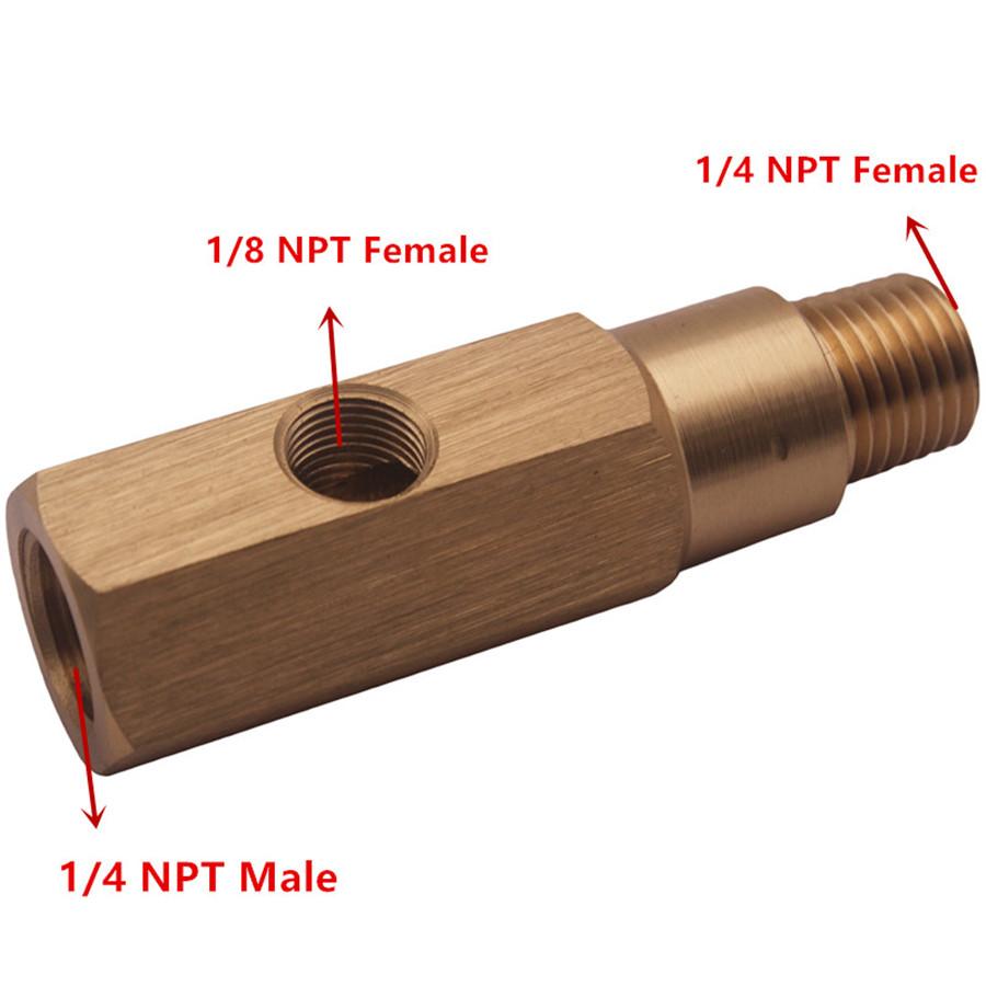 1/4 NPT Oil Pressure Gauge Adapter Sensor T-Piece Sender For Ford Falcon