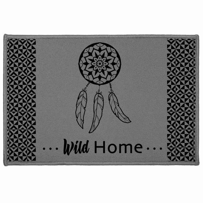 Tapis Multi-usage - Dream Home - Noir - Rectangulaire - Synthétique - Moderne