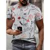 Fashion 3D Print Men Short Sleeve Round Neck T-Shirt Plus Size Tee Summer Casual Tshirts