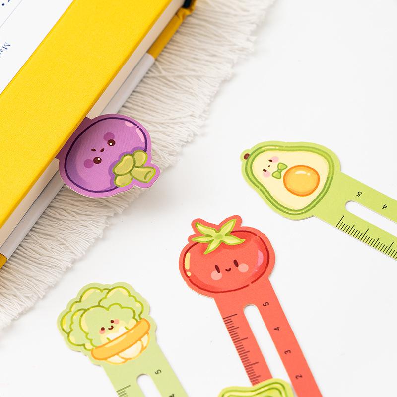 Adorable Cartoon Ruler Bookmark: Multifunctional Student Page Clip & Children's Reward Gift
