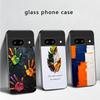Animal Footprint Stone For Google Pixel 8 7 9 10 Pixel 10 Pro XL Pixel 9 Pro XL Pixel 8a 7a Pixel 7 Pro Black Glass Phone Case