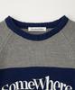 Sseomweeobeoteo Casual Wave Logo Knit - Gray