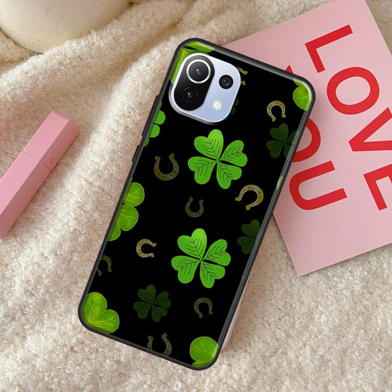 Ireland Shamrock Lucky Case For POCO X5 X3 X4 F5 Pro F3 F4 GT C40 M5s Phone Cover For Xiaomi 13 11T 12T Pro 12 Lite