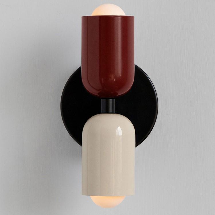 Nordic Mid-Century Cream Bedroom Wall Lamp: Designer Bedside & Living Room Decorative Lighting for Home or Hotel.